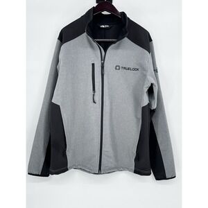 The North Face Men's Tech Stretch Soft Shell Jacket Full Zip Size Lg Wind LOGO